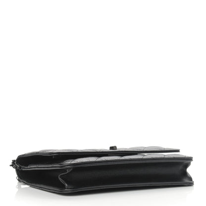Chanel Aged Calfskin Quilted Reissue Wallet On Chain WOC So Black 4 of 10