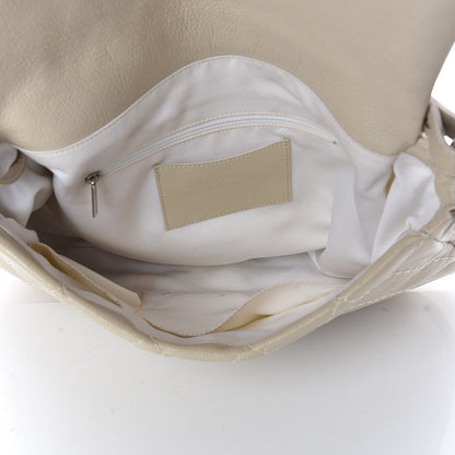 Chanel Glazed Calfskin XL On The Road Flap Ivory 5 of 13