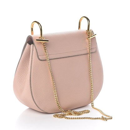 Chloe Grained Lambskin Drew Shoulder Bag Cement Pink 3 of 9