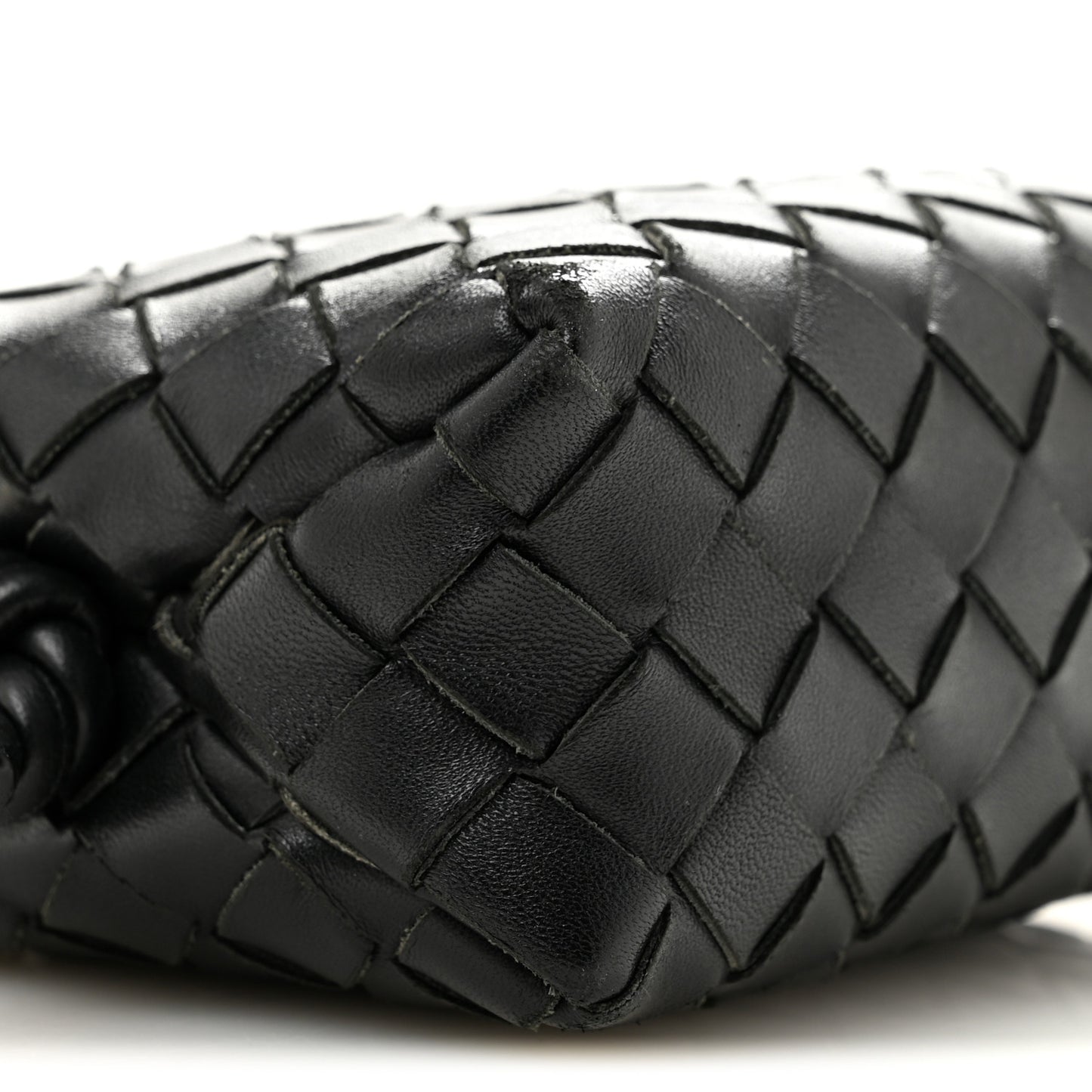 Nappa Intrecciato Mini Loop Camera Bag Black