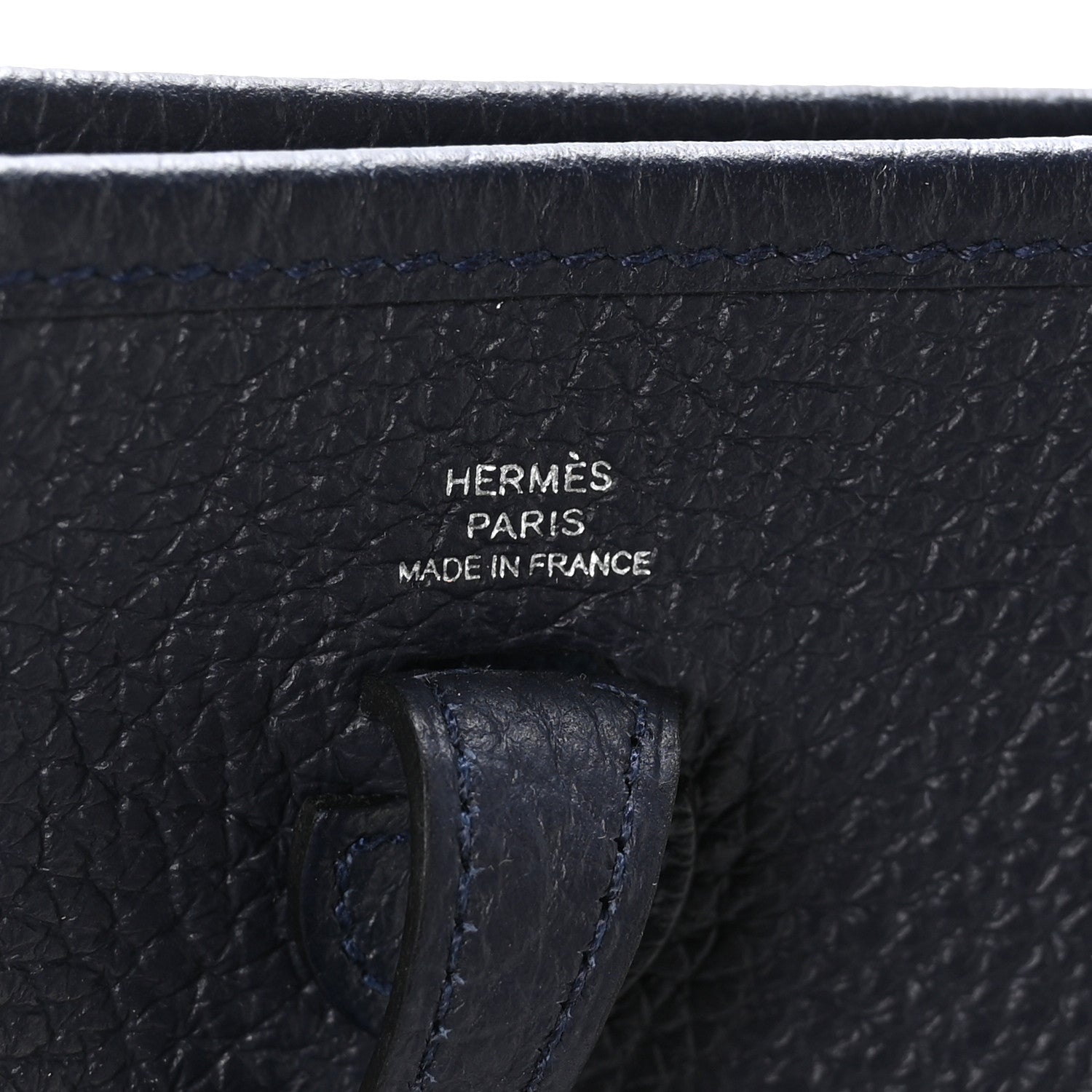 Hermes Taurillon Clemence Evelyne TPM Bleu Nuit 5 of 10