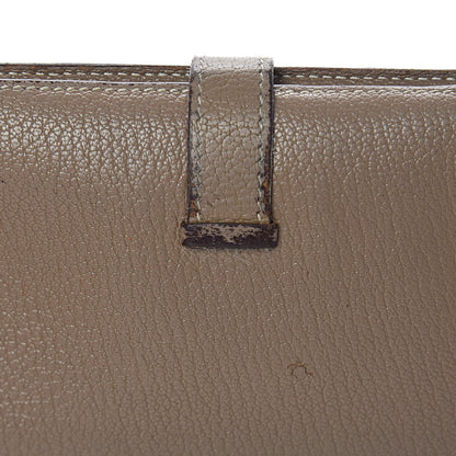 Hermes Chevre Mysore Bearn Gusset Wallet Etoupe 12 of 18