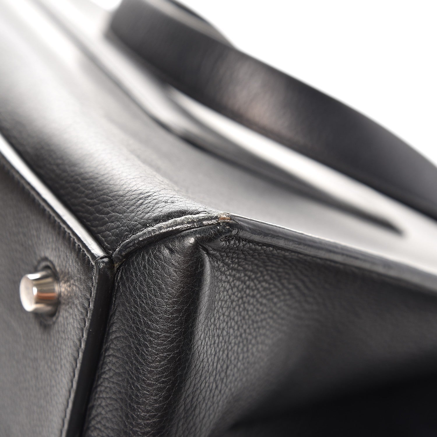 Celine Supple Calfskin Medium Edge Shoulder Bag Black 10 of 15