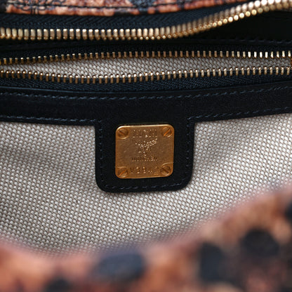 MCM Leopard Print Studded Mini Keana Boston 6 of 18