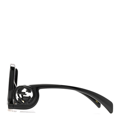 Gucci Acetate Rectangle Frame Sunglasses GG1326S Black 3 of 8
