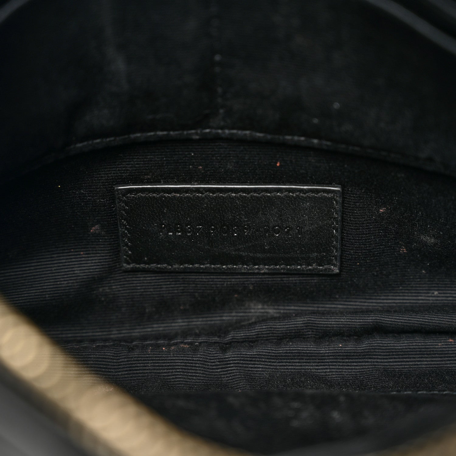Saint Laurent Calfskin Matelasse Chevron Monogram A5 Wristlet Black 7 of 10