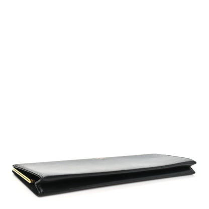 Saint Laurent Smooth Calfskin Large Midnight Clutch Black 4 of 8