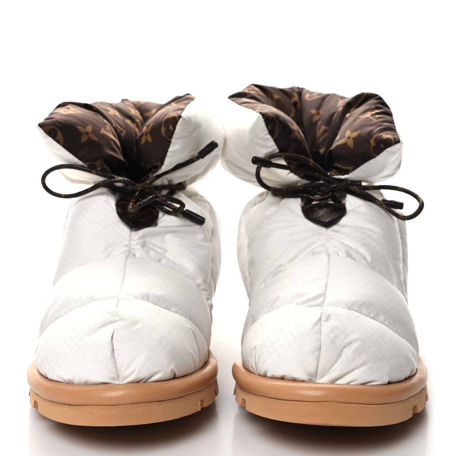 Louis Vuitton Nylon Monogram Pillow Comfort Ankle Boot 39 White 2 of 7