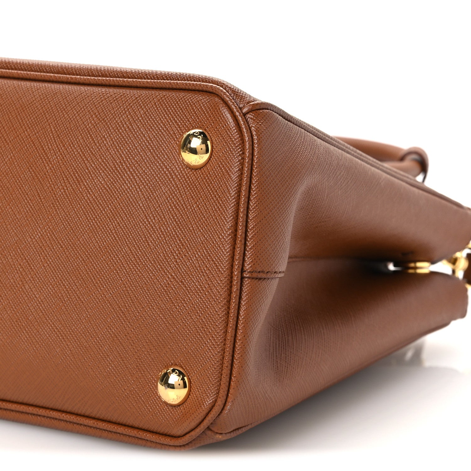 Prada Saffiano Small Galleria Double Zip Tote Caramel 12 of 12
