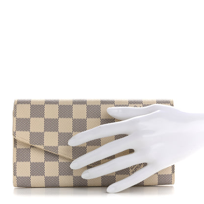 Louis Vuitton Damier Azur Sarah Wallet NM 2 of 14