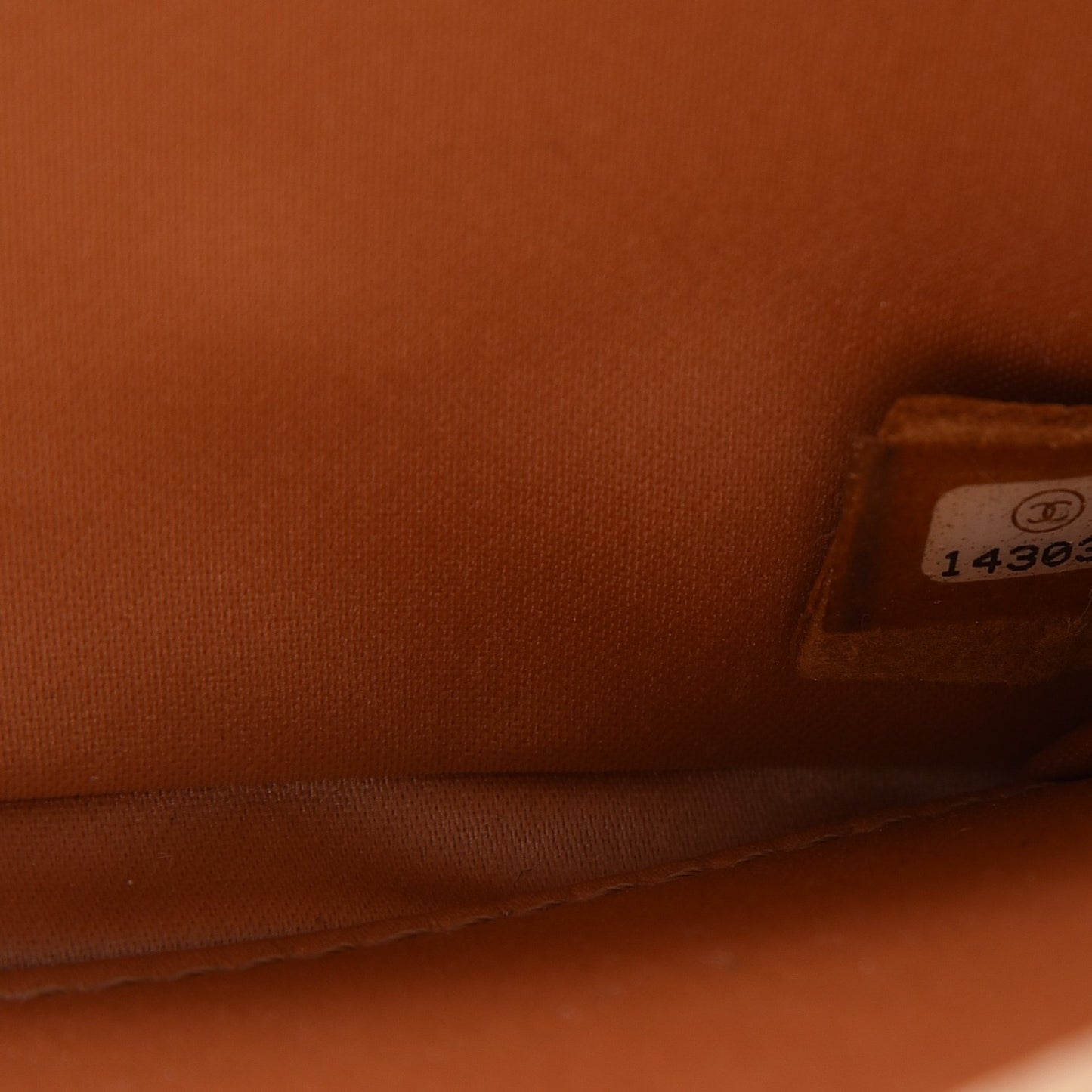 Lambskin Quilted Chain Clutch Flap Beige
