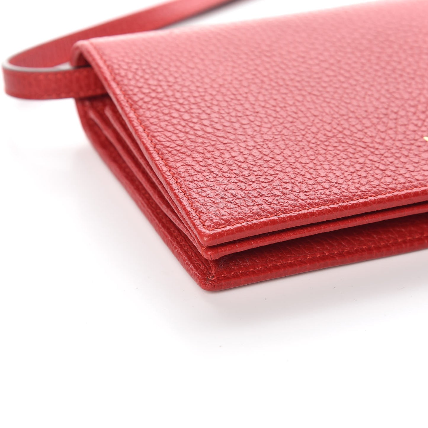 Dollar Calfskin Mini Swing Wallet Bag Oxidation