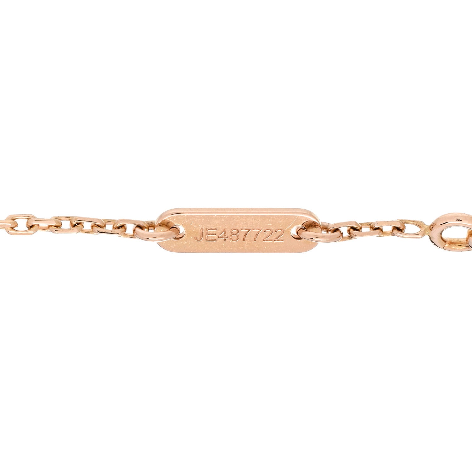 Van Cleef & Arpels 18K Rose Gold Carnelian Sweet Alhambra Bracelet 4 of 5