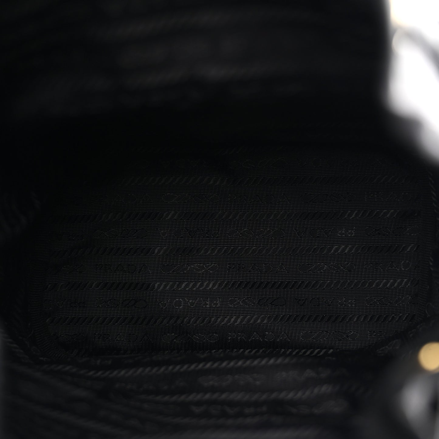 Re-Nylon Duet Drawstring Shoulder Bag Black