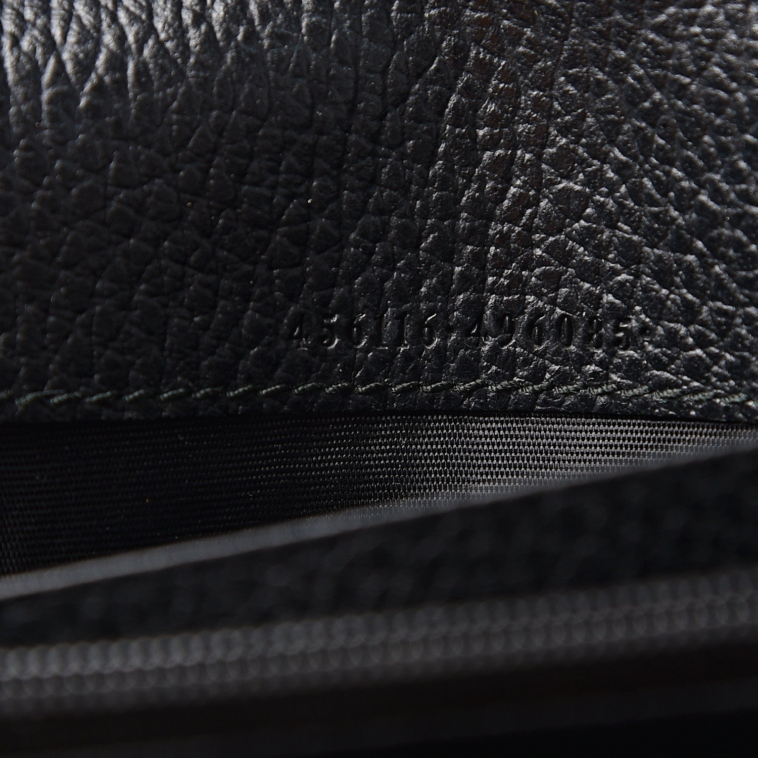 Gucci Dollar Calfskin GG Marmont Continental Wallet Black 6 of 8