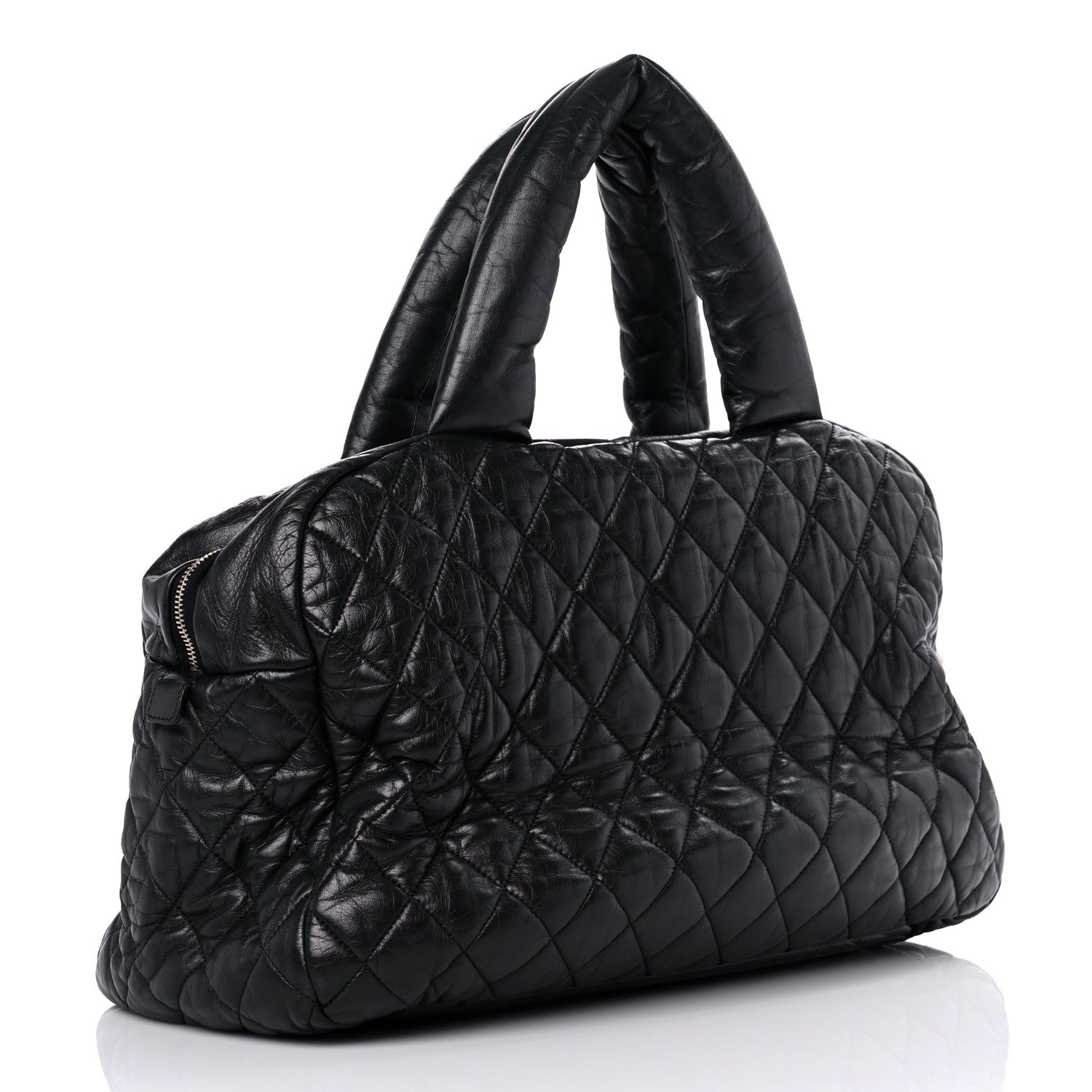 Chanel Lambskin Quilted Large Coco Cocoon Tote Black 3 of 17