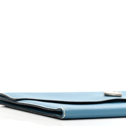 Hermes Togo Pochette Rio Blue Jean 8 of 10