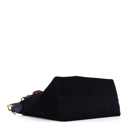 Miu Miu Velvet Pouch Bag Navy Amaranto 4 of 9