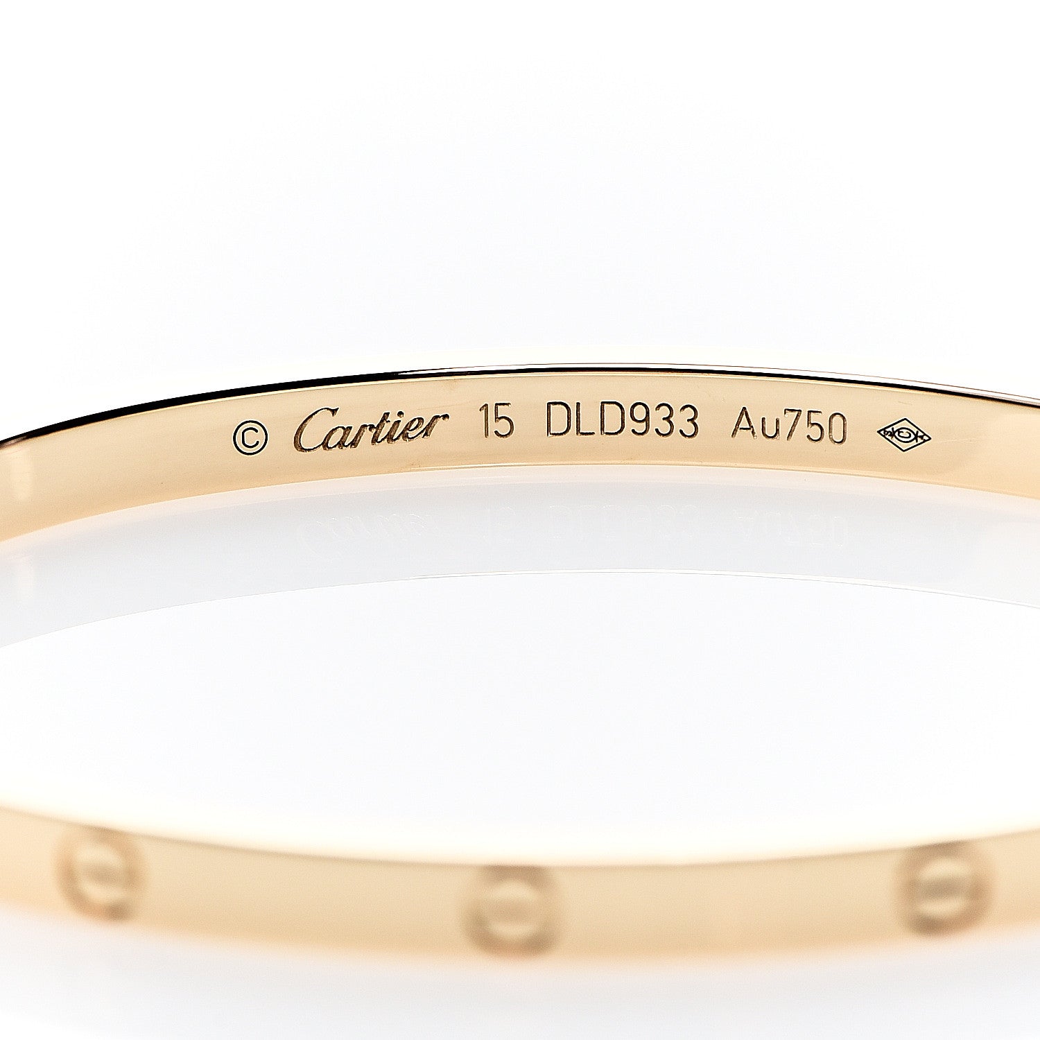 Cartier 18K Yellow Gold Small LOVE Bracelet 15 3 of 4