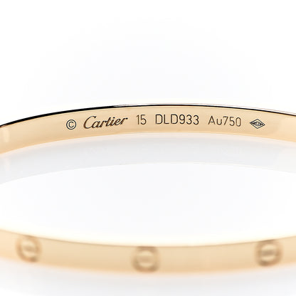 Cartier 18K Yellow Gold Small LOVE Bracelet 15 3 of 4