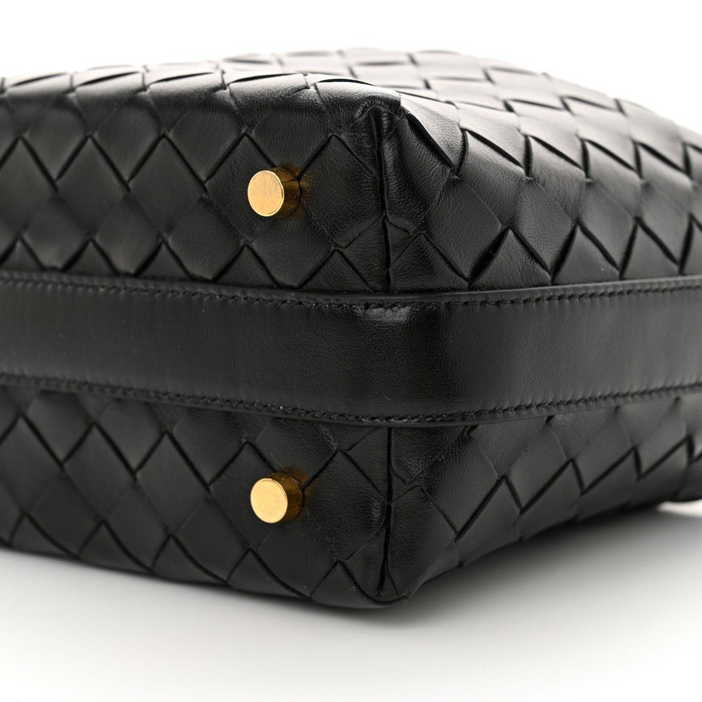 Calfskin Nappa Intrecciato Mini Wallace Black