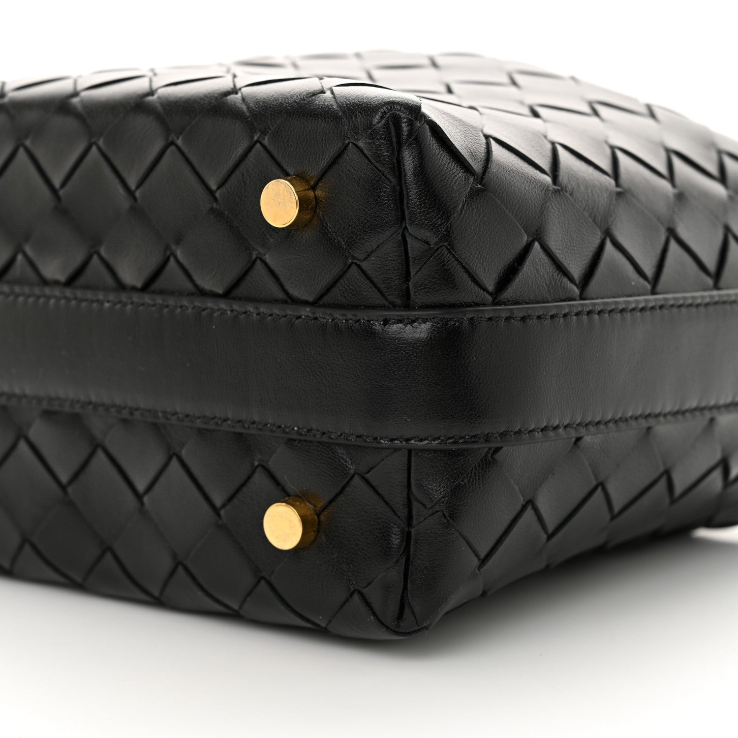 Bottega Veneta Calfskin Nappa Intrecciato Mini Wallace Black 10 of 10