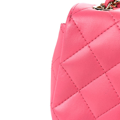 Chanel Lambskin Quilted Extra Mini V For Victory Flap Pink 15 of 18