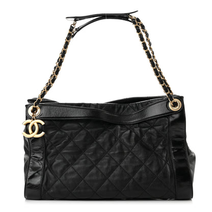 Chanel Calfskin Quilted Small In The Mix Shopping Tote Black 1 of 9