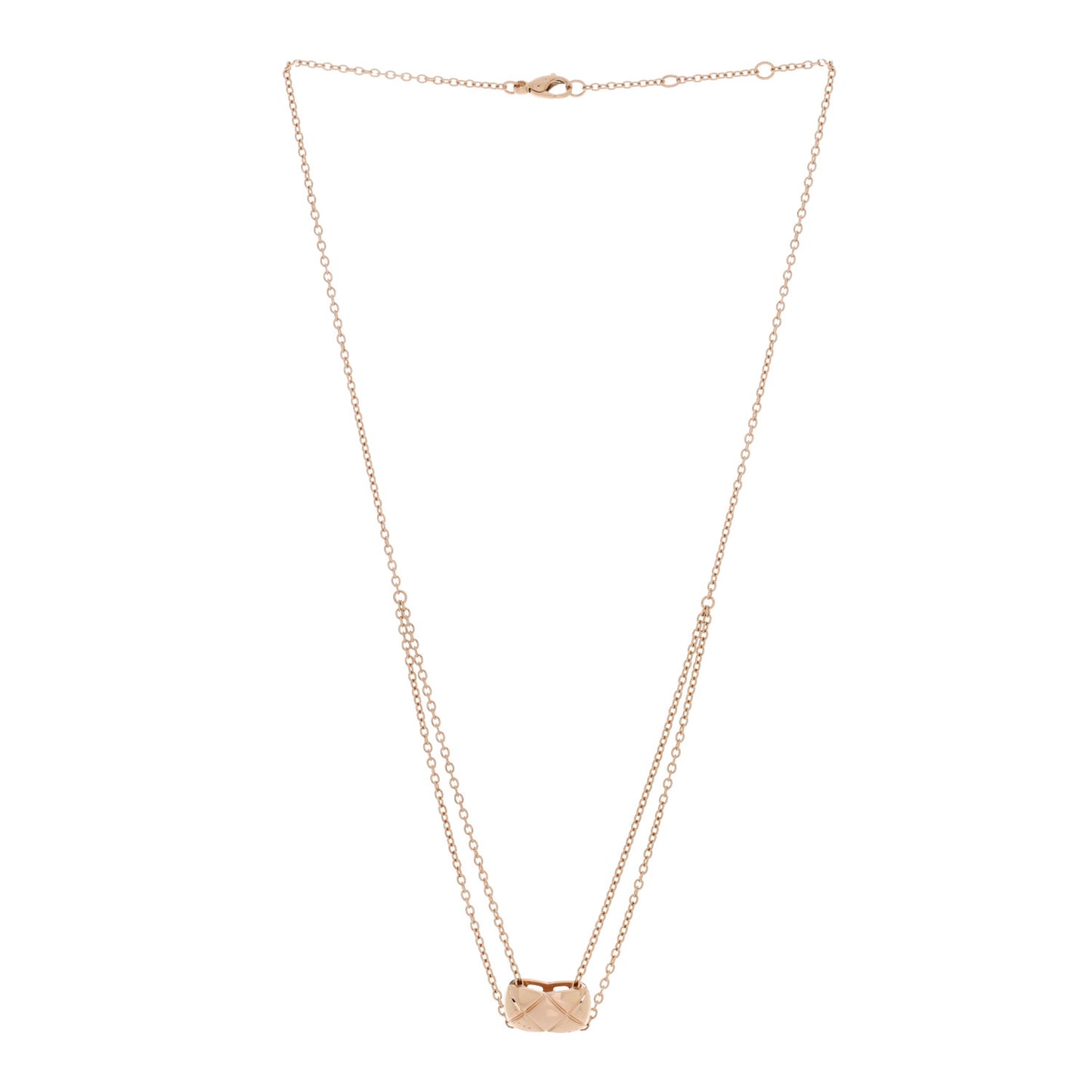 18K Beige Gold Coco Crush Pendant Necklace