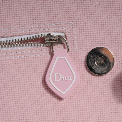 Christian Dior Canvas and Rubber Pink Bag 9 of 10