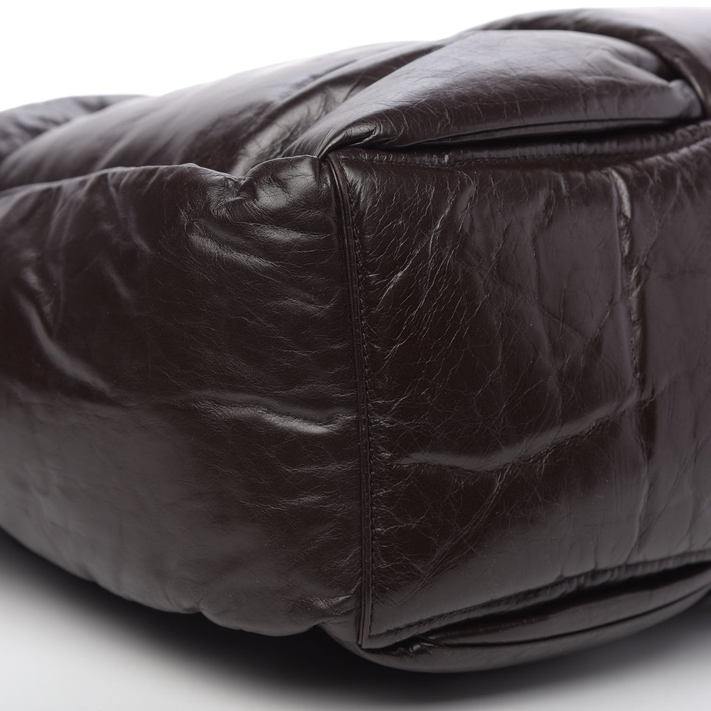 Calfskin Maxi Intrecciato Puffy Chain Tote Bag Fondente