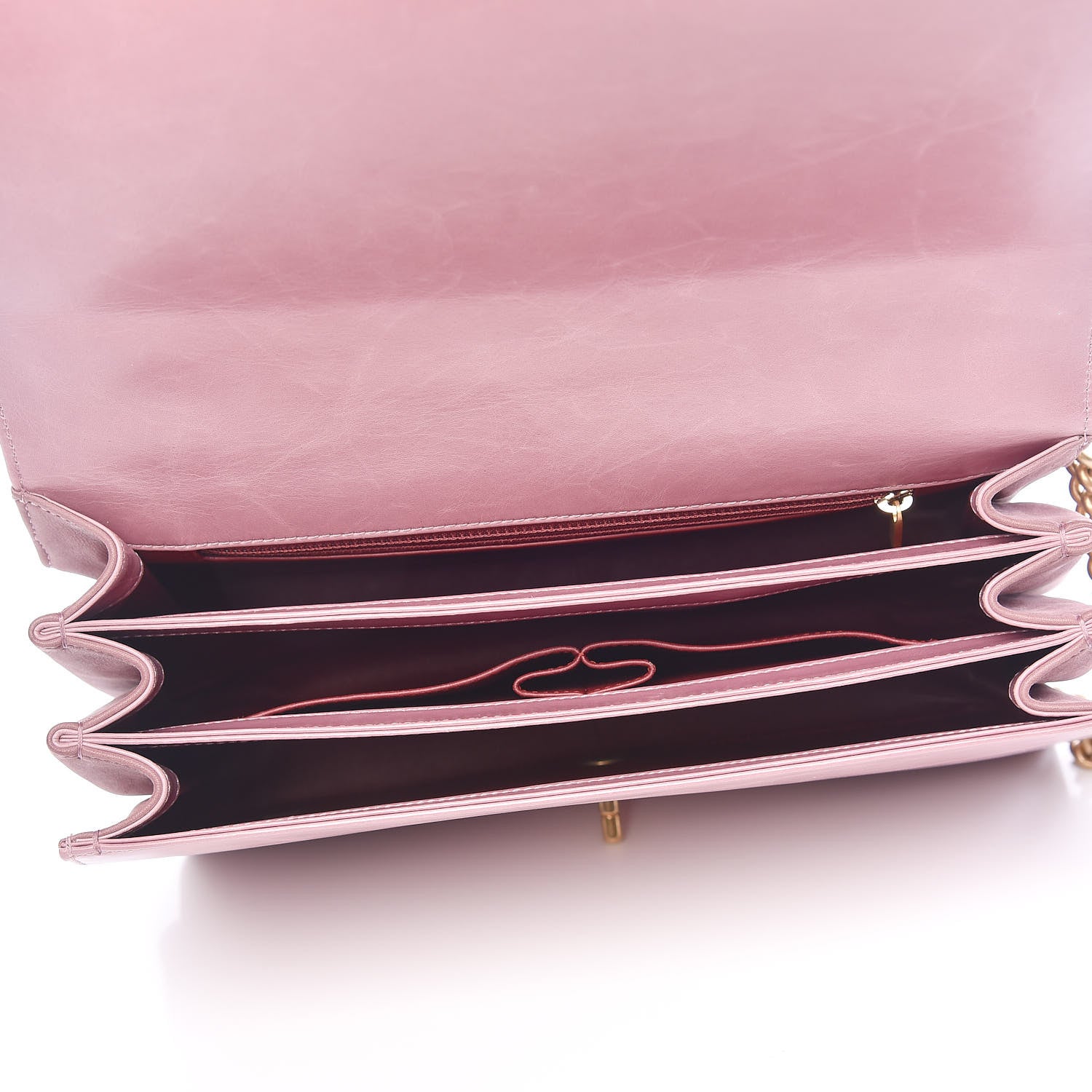 Chanel Calfskin Quilted Straight Lined Flap Purple 5 of 13