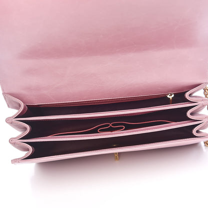 Chanel Calfskin Quilted Straight Lined Flap Purple 5 of 13