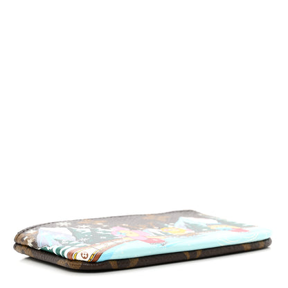 Louis Vuitton Monogram 2023 Christmas Animation Alpine Key Pouch Pink 4 of 7