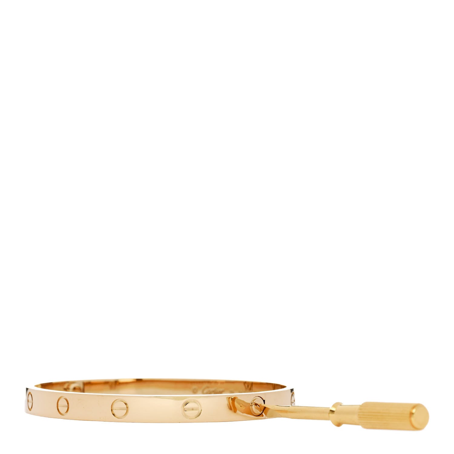 Cartier 18K Yellow Gold LOVE Bracelet 19 3 of 9