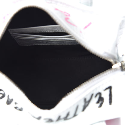 Balenciaga Agneau Arena Graffiti All Over XXS Bazar Shopper Tote White Multicolor 7 of 10