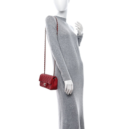 Chanel Lambskin Quilted Mini Rectangular Flap Red 2 of 11