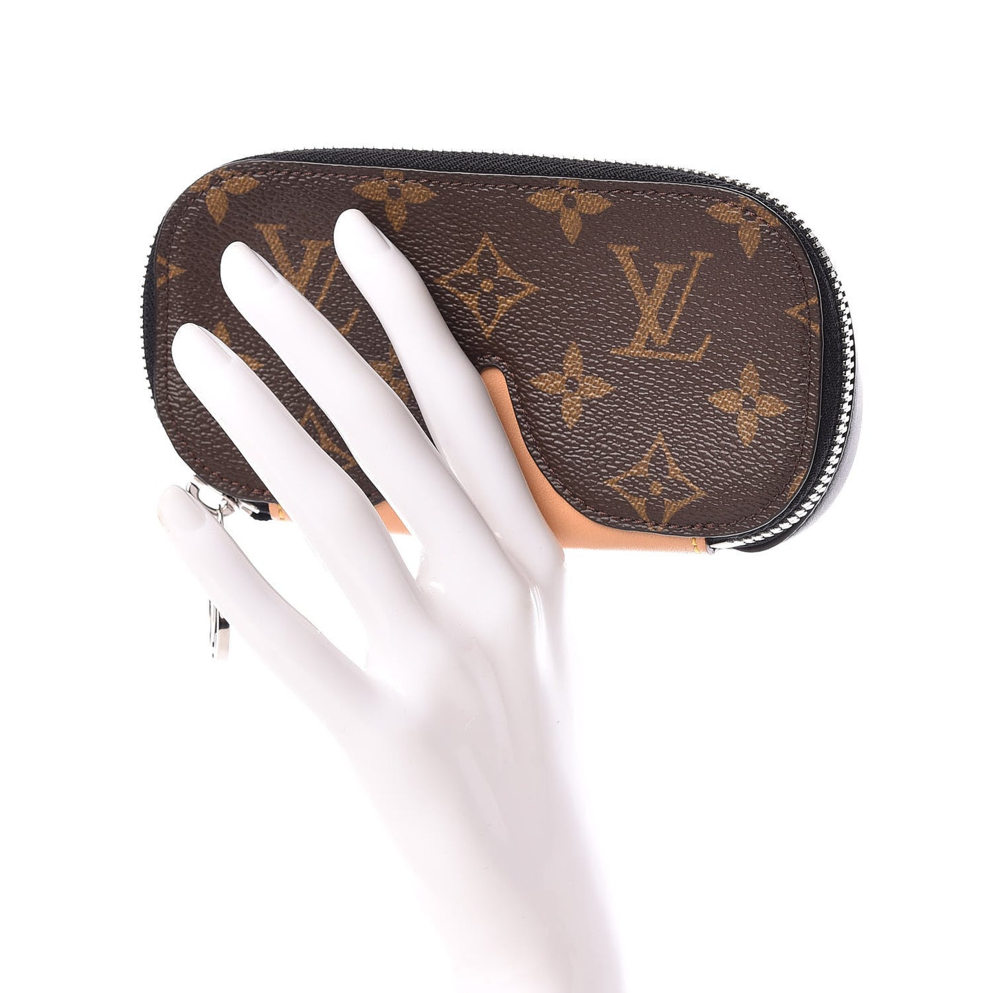 Monogram Emilie Zippered Sunglasses Case Navy
