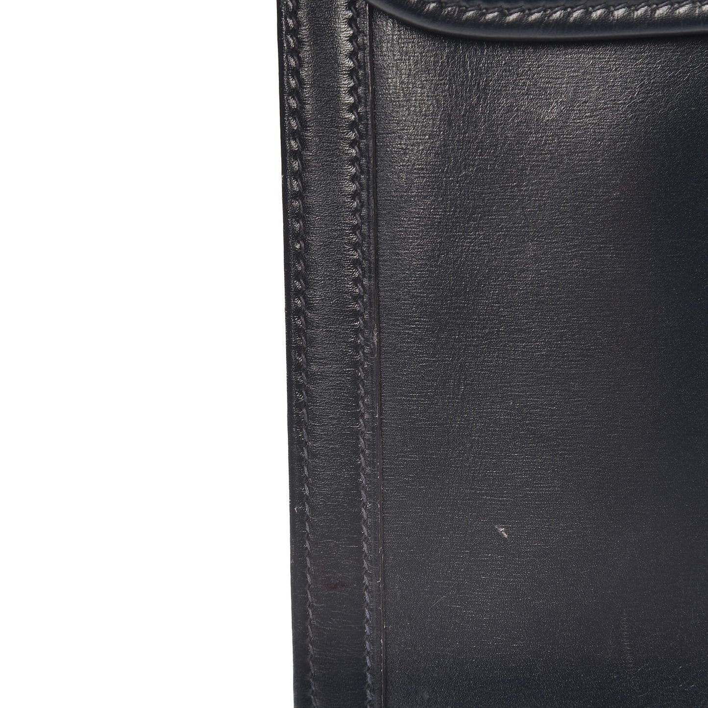Box Calf Jige PM Clutch Bleu Marine