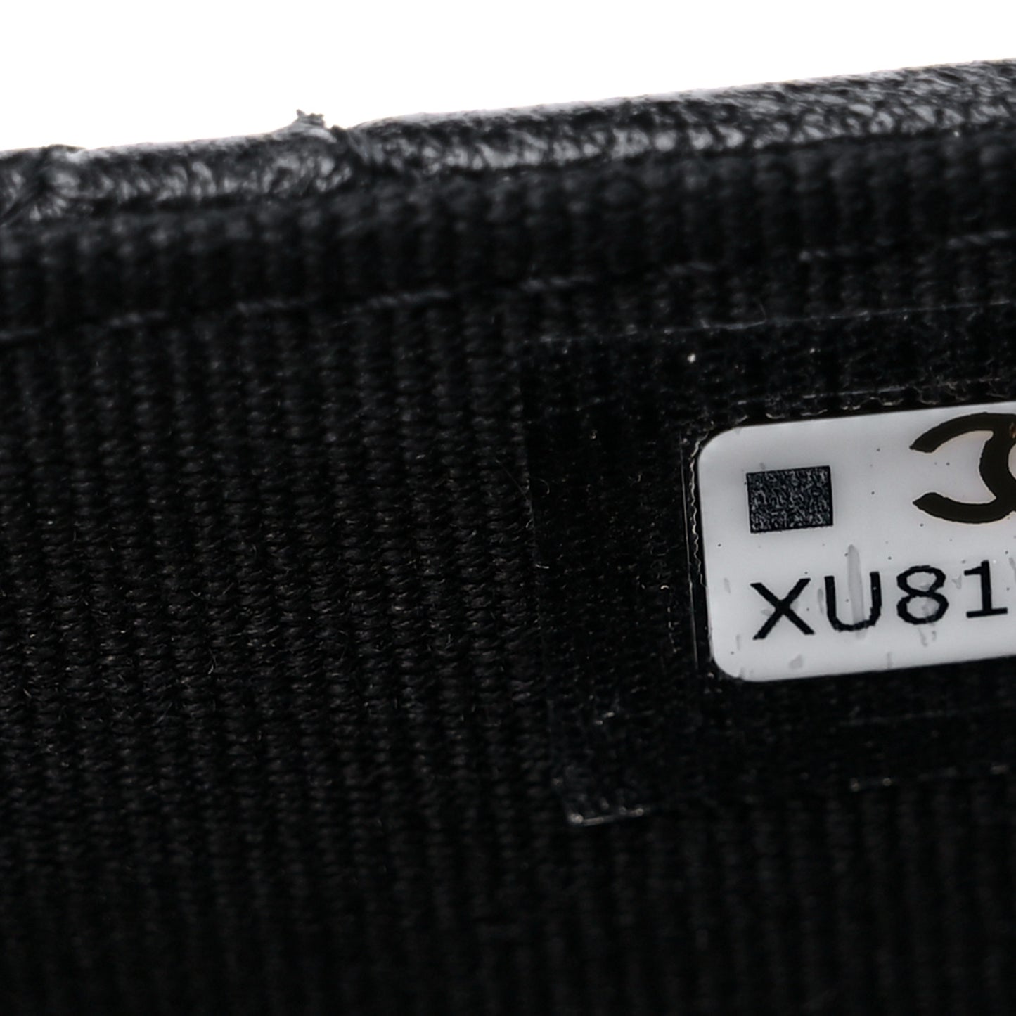 Lambskin Quilted Flap Card Holder Wallet Black