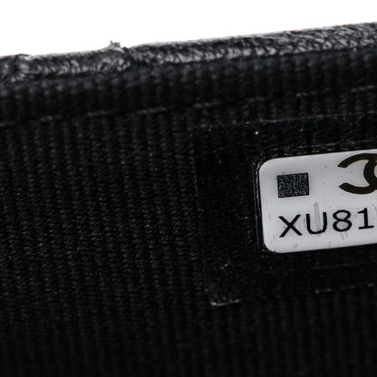 Chanel Lambskin Quilted Flap Card Holder Wallet Black 8 of 8
