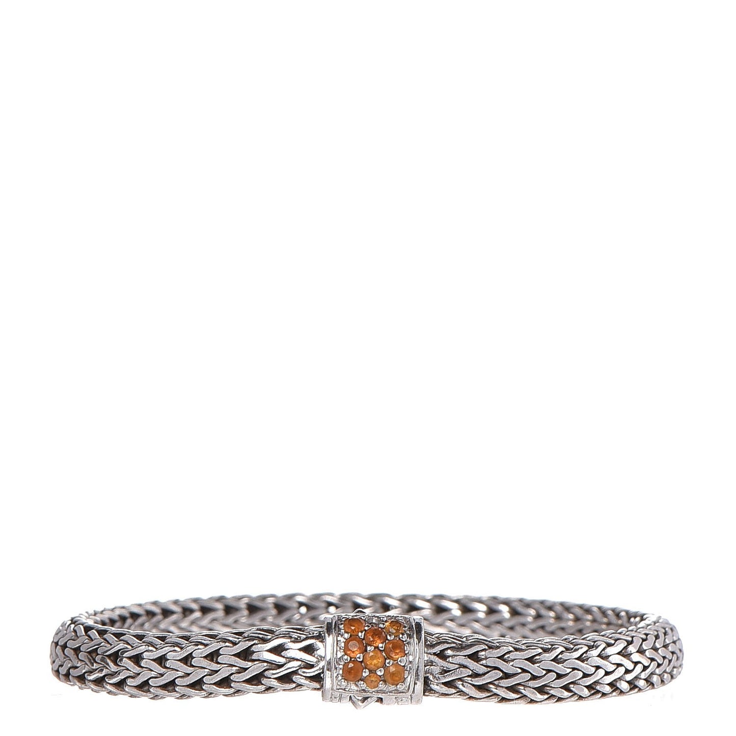 Sterling Silver Citrine Classic Chain Bracelet M