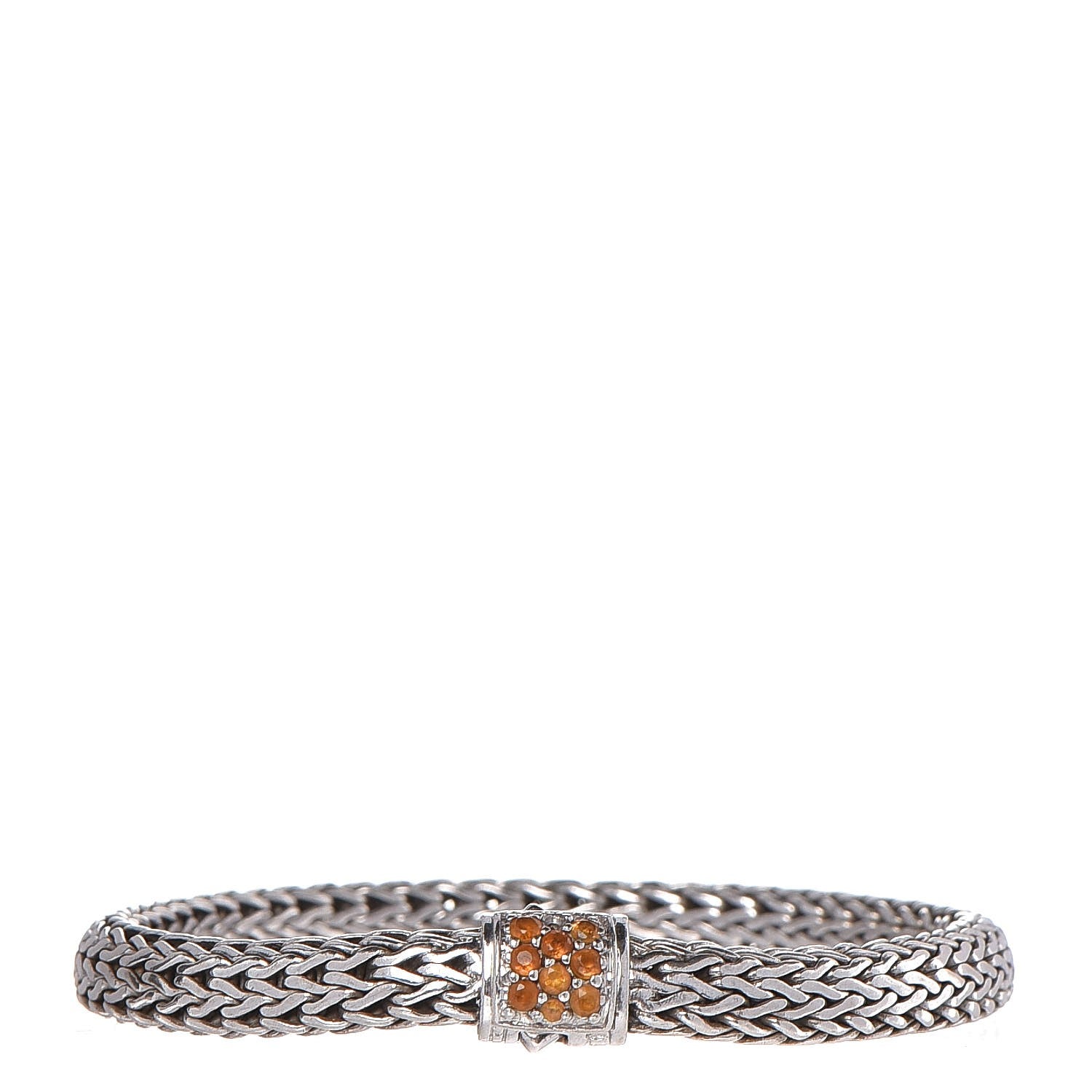 John Hardy Sterling Silver Citrine Classic Chain Bracelet M 1 of 6