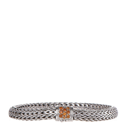 John Hardy Sterling Silver Citrine Classic Chain Bracelet M 1 of 6