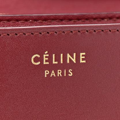 Celine Box Calfskin Medium Classic Box Flap Bag Burgundy 8 of 16