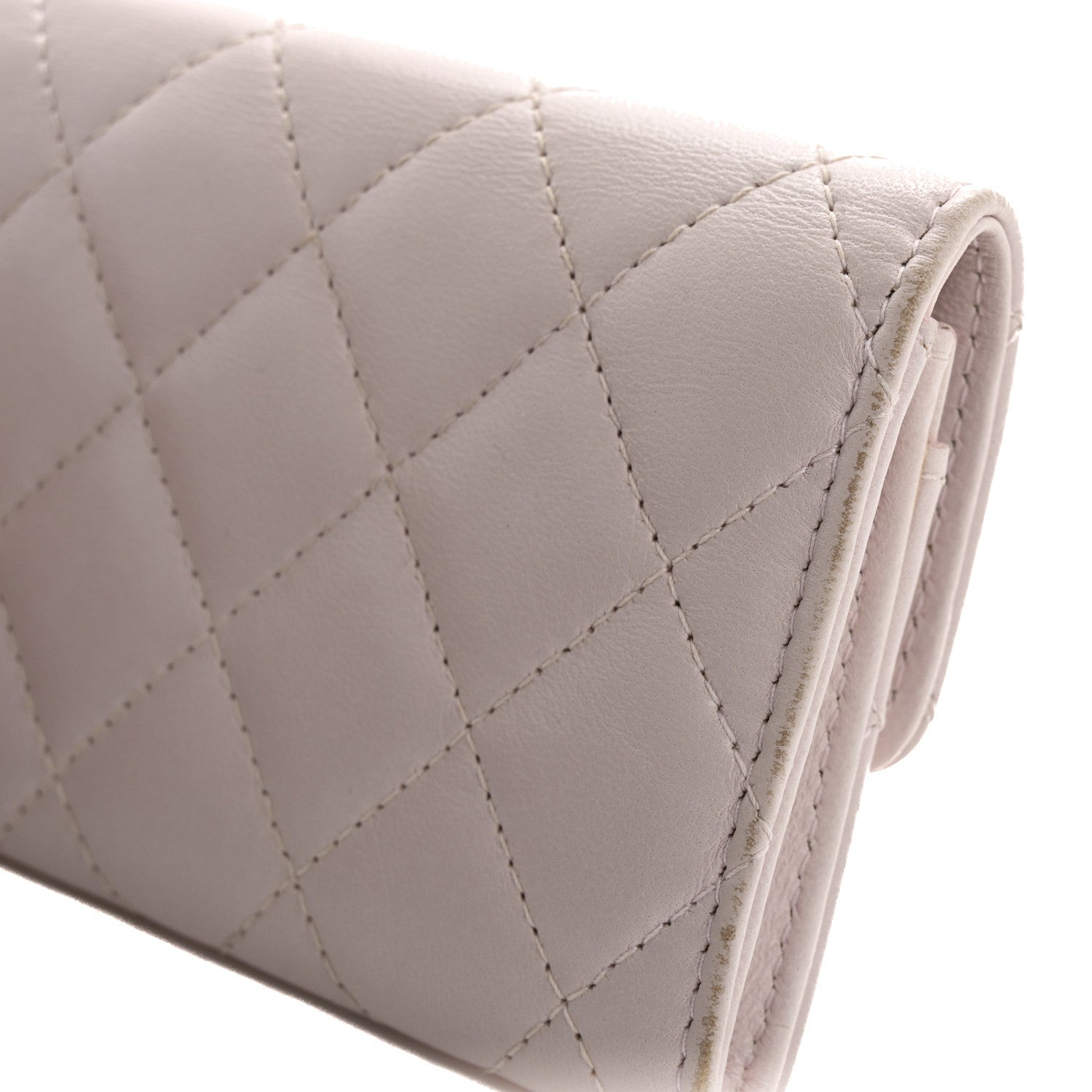 Chanel Lambskin Quilted Flap Card Holder Light Pink 9 of 14