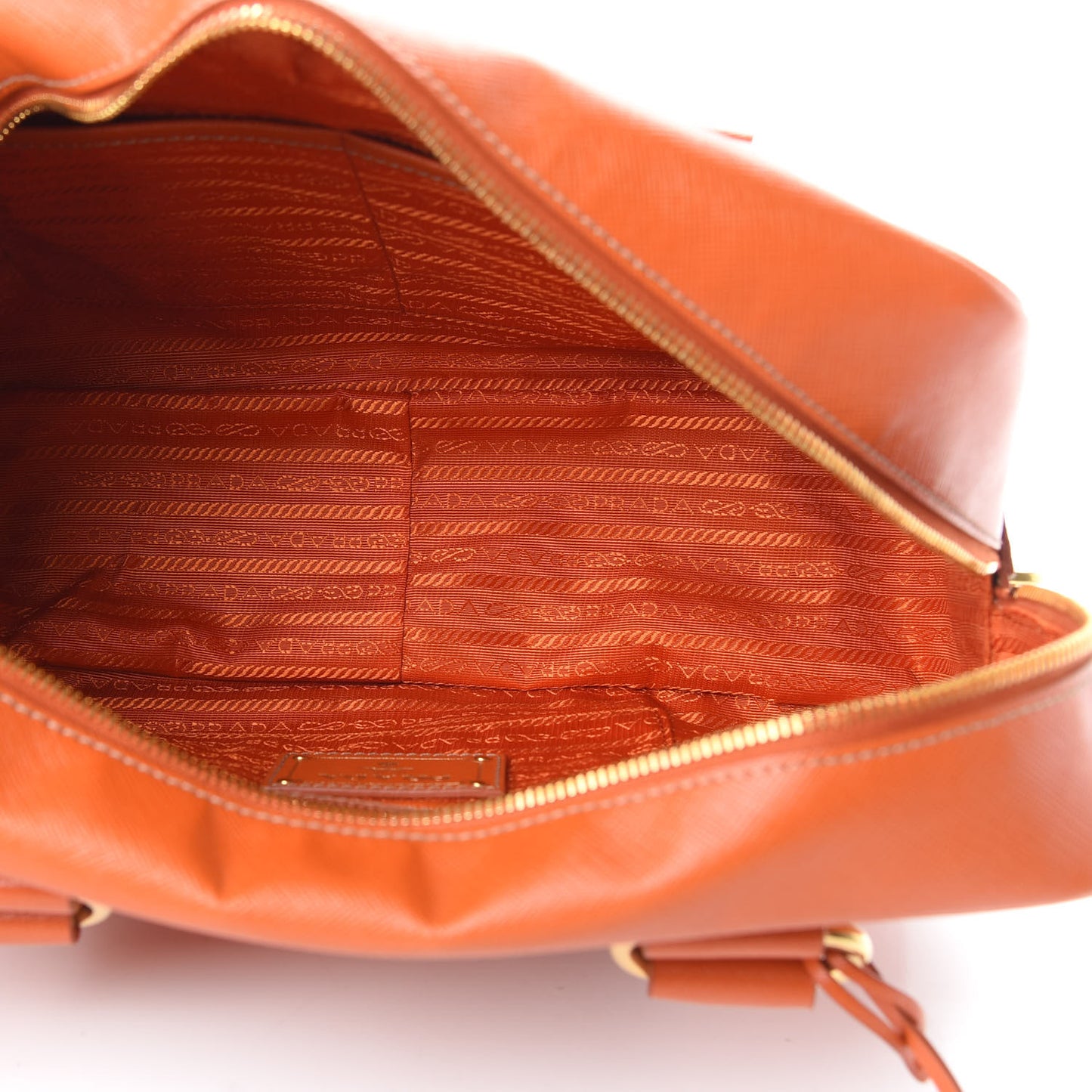 Saffiano Bowler Top Handle Shoulder Papaya