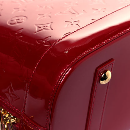 Louis Vuitton Vernis Alma MM Pomme D'Amour 8 of 11