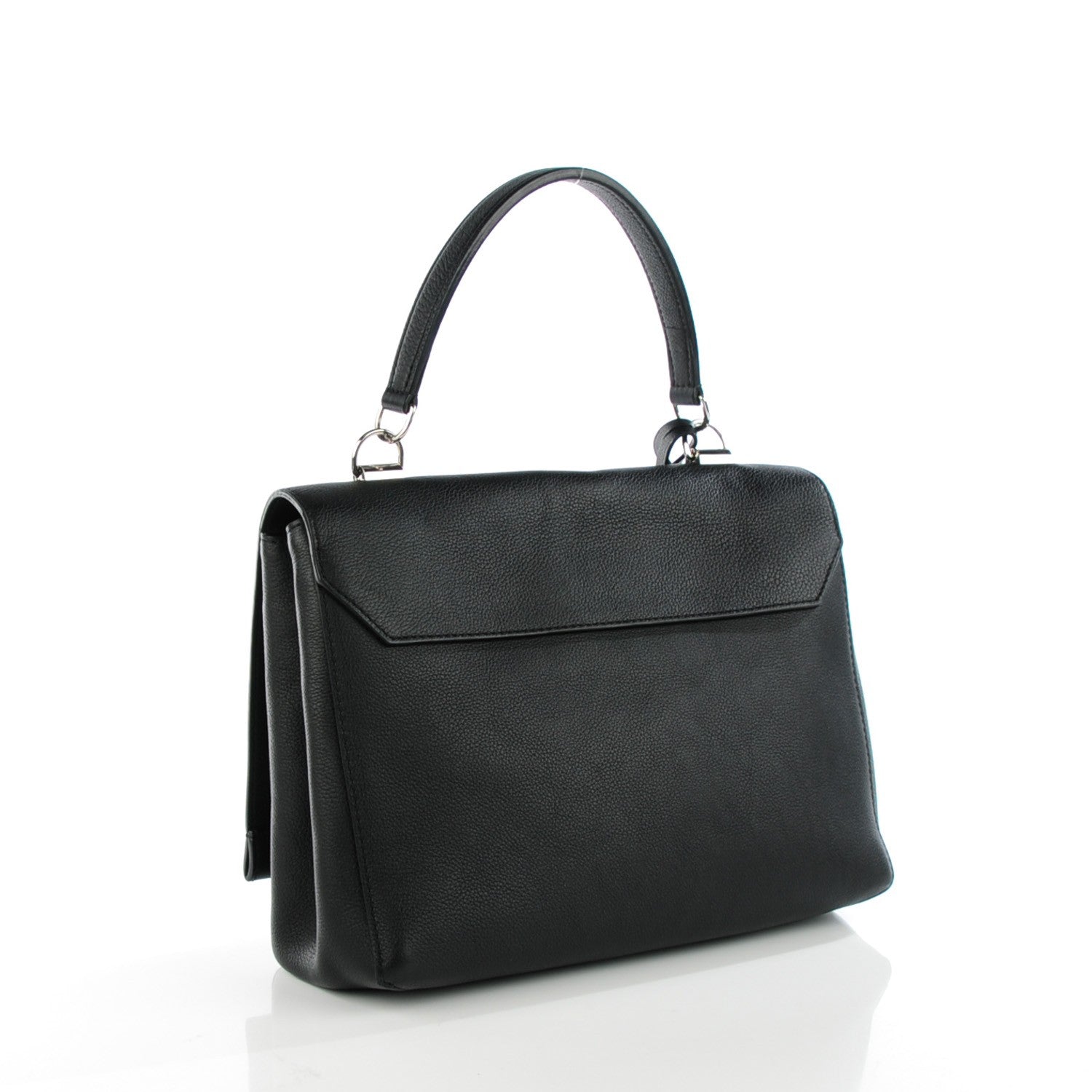 Louis Vuitton Calfskin Lockme II Top Handle Black 3 of 8