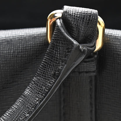 Versace Saffiano Calfskin Palazzo Duffle Bag Black 12 of 16